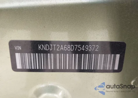 2013 Kia Soul + from USA, damaged, VIN KNDJT2A68D7549372